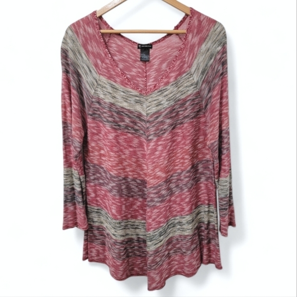 ND New Direction Tunic style Long Sweater Sparkly Metallic Size XL - Picture 16 of 16